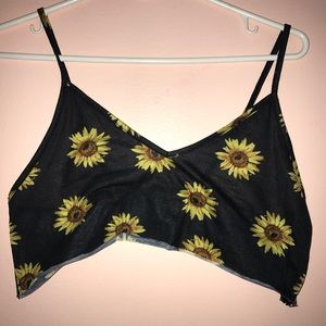 Sunflower crop top